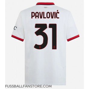 AC Milan Strahinja Pavlovic #31 Replik Auswärtstrikot 2024-25 Kurzarm